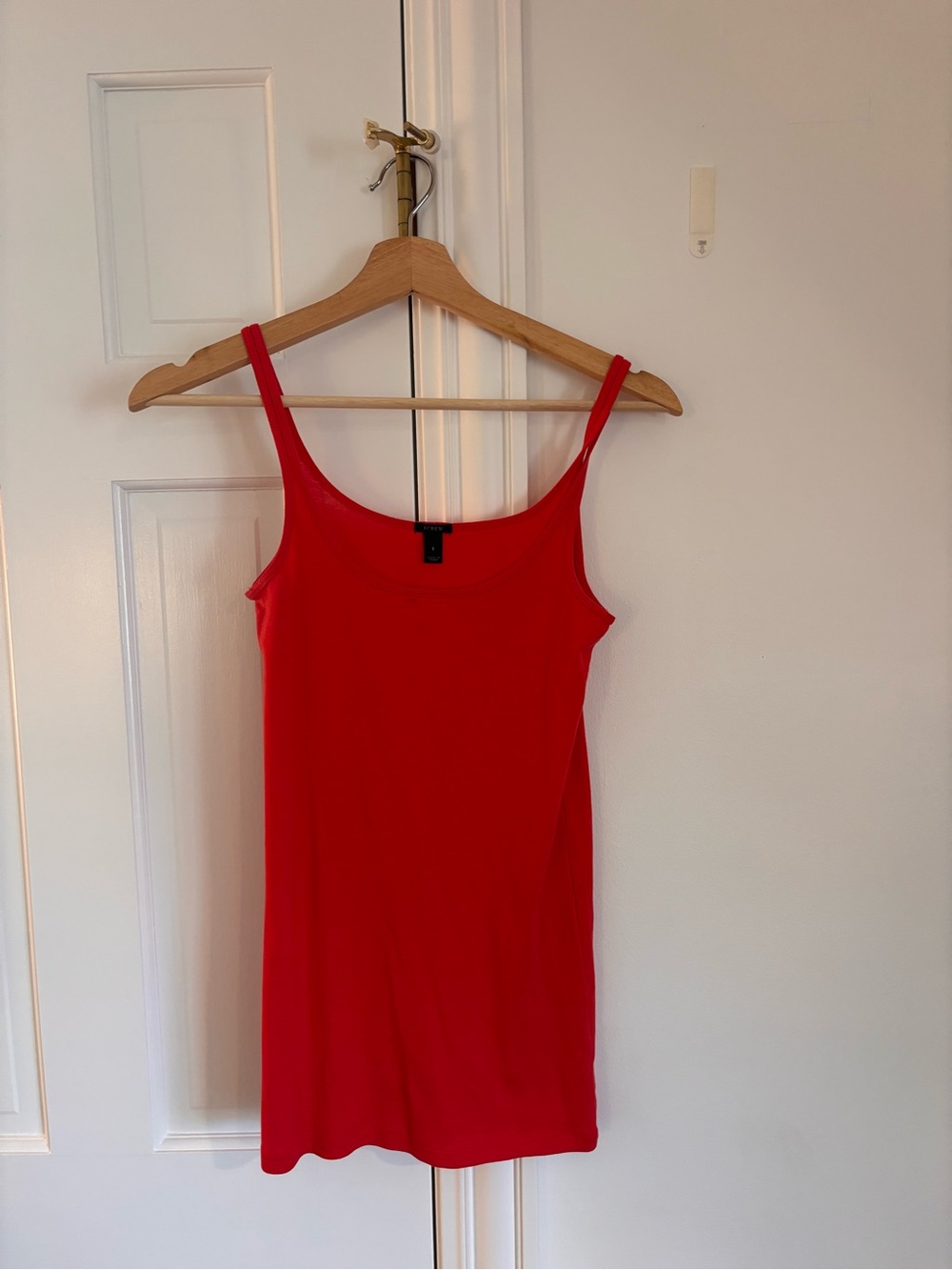 J. Crew Red Scoop Neck Camisole